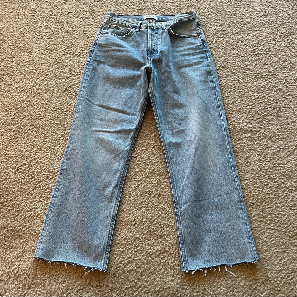 Agolde Women's Straight Leg Jeans - Light Blue